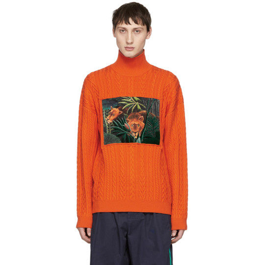 Orange Printed Memento Turtleneck展示图