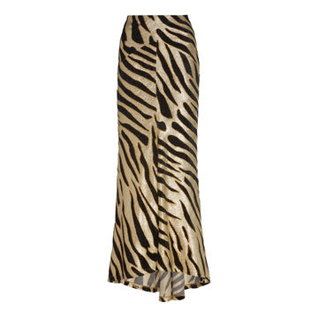 High-Rise Lurex Tiger Skirt