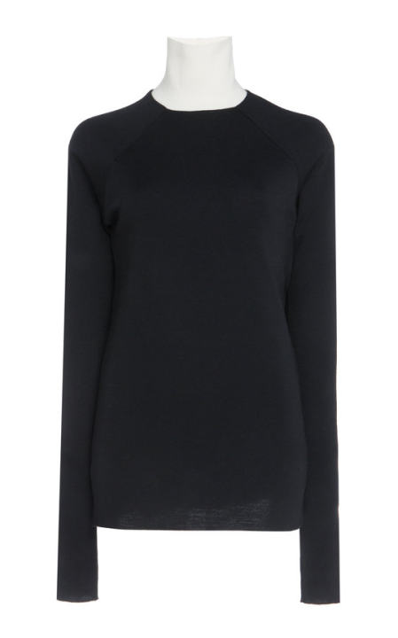Wool Two-Toned Turtleneck Sweater展示图