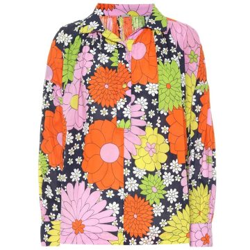 花卉棉质衬衫