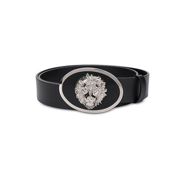 Black Matte Leather Men's Belt