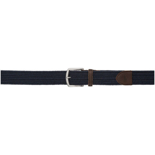 海军蓝编织腰带展示图