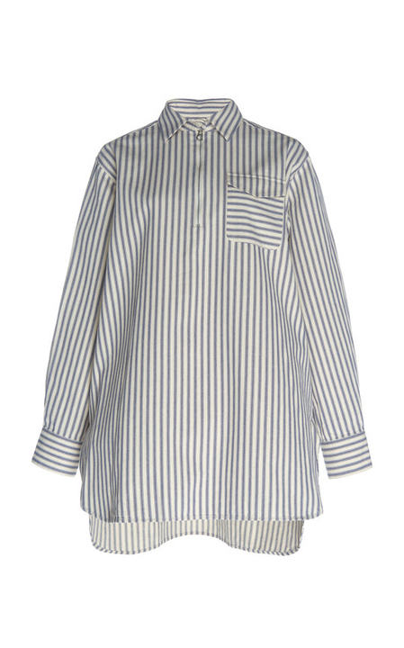 Japan Collared Striped Cotton Shirt展示图