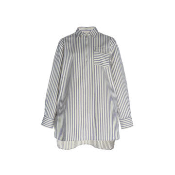 Japan Collared Striped Cotton Shirt
