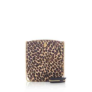 E.Z. Carry Leopard Print Fur Bag