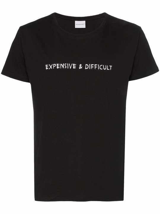 Expensive & Difficult刺绣全棉T恤展示图