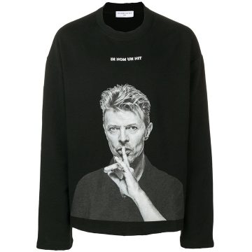 David Bowie印花套头衫