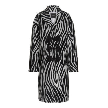 Zebra Satin Jacquard Coat