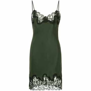 lace trim slip dress