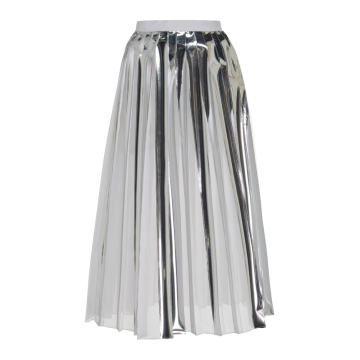 Silk Sheer Pleated Skirt