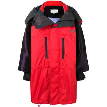 waterproof two-tone coat