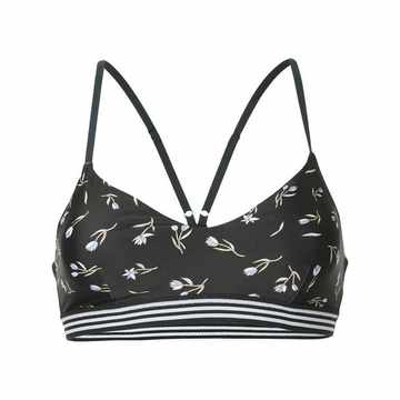 floral-print sports bra