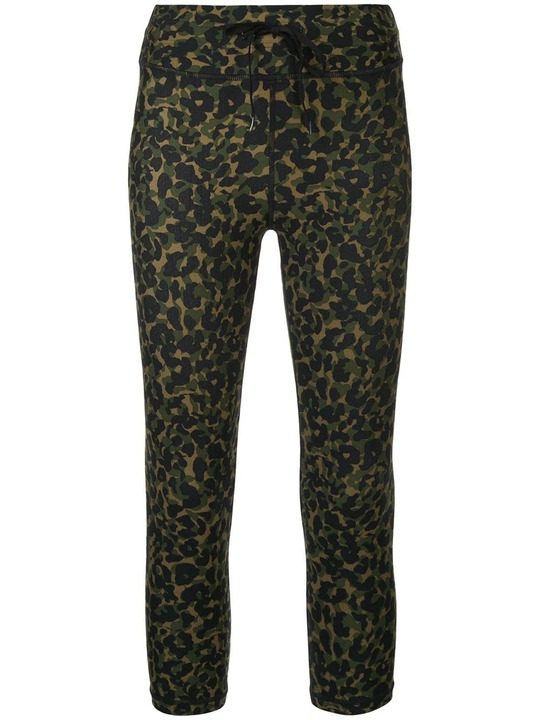 cropped leopard-print leggings展示图