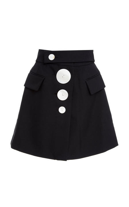 Lynne Asymmetrical Cady Mini Skirt展示图