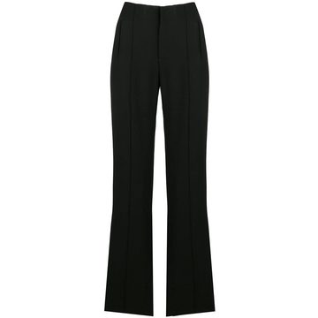 high-waisted trousers