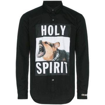 Holy spirit and dog印花全棉衬衫