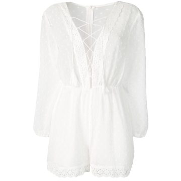 embroidered playsuit