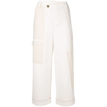 wide legged cargo trousers