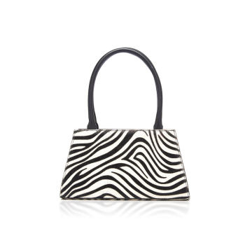 Dora Zebra Print Calf Hair Bag