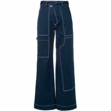 wide leg bootcut trousers