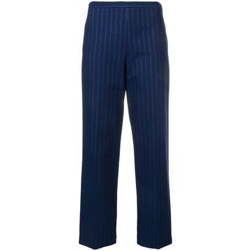 mid-rise straight trousers