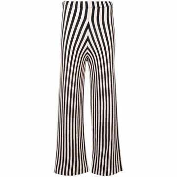 striped cropped trousers