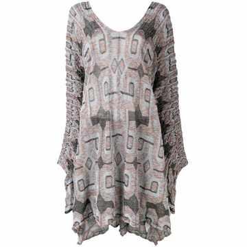 asymmetric printed top