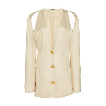 Sandra Cutout Button-Front Jacket