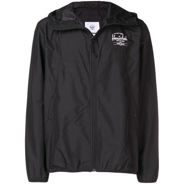 hooded zip wind breaker