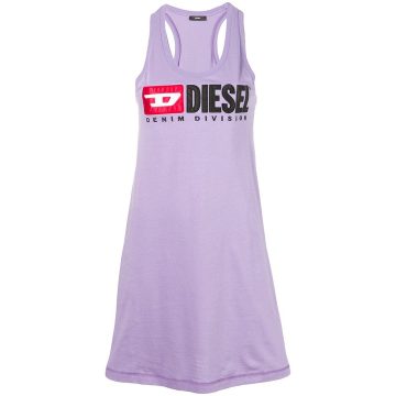 logo oversized tank top