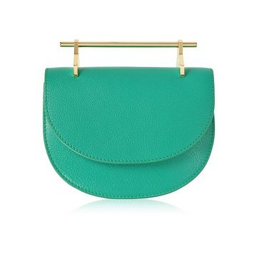 Pure Jade Lux Leather Mini Half Moon Bag