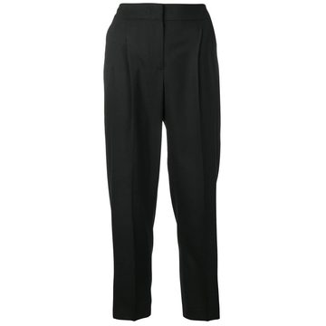 high-waist pleated trousers