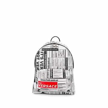 Headline print backpack