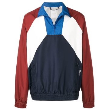 colour block pull-on jacket
