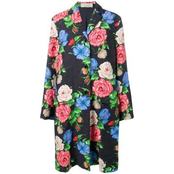 floral brocade coat
