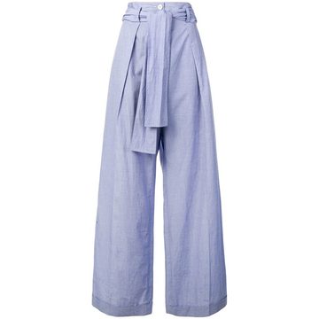 high-waisted palazzo pants