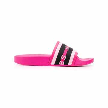 logo sport slide sandals