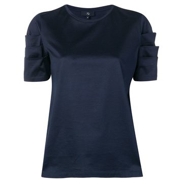 short-sleeve fitted blouse