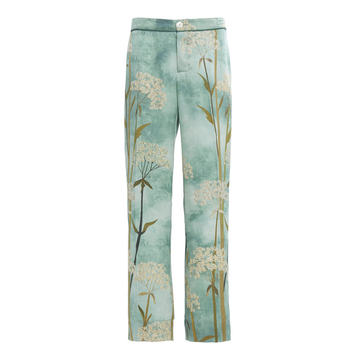 Cloque Straight-Leg Pant