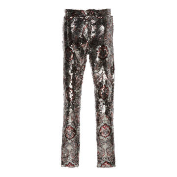 Odizo Tailored Metallic Jacquard Pants
