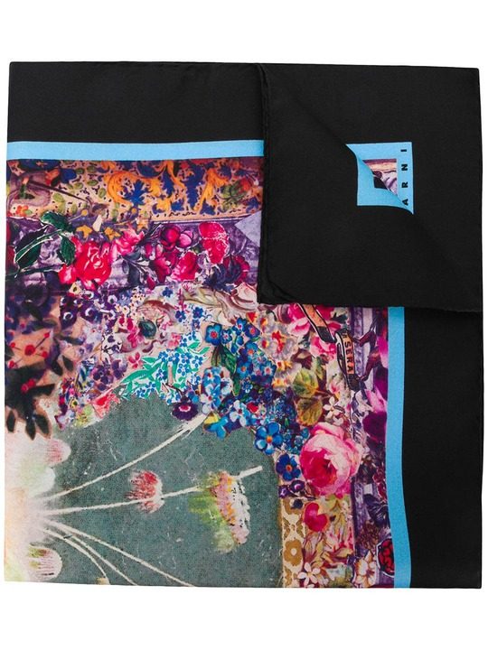 花卉刺绣围巾展示图