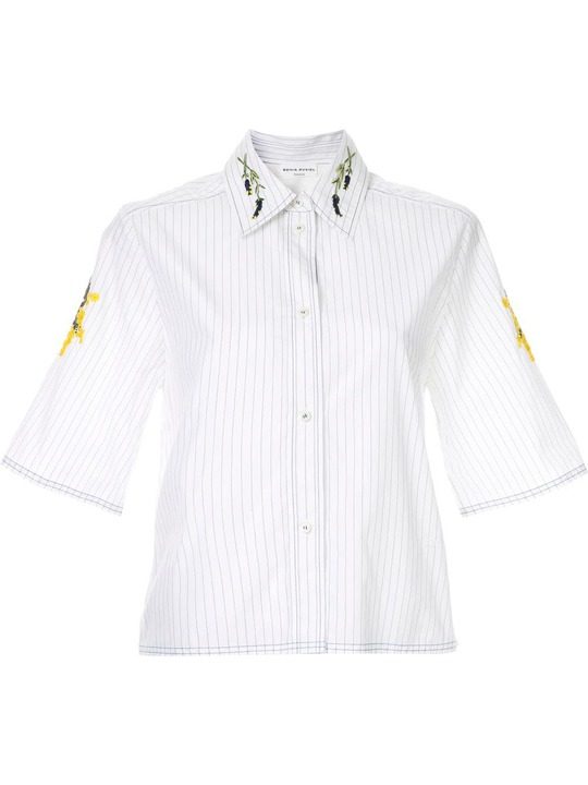 embroidered short-sleeve shirt展示图