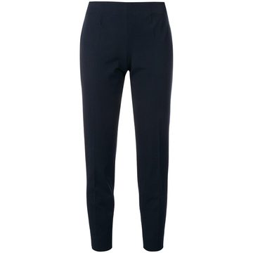 cropped mid rise trousers