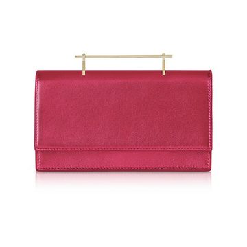 Alexia Metallic Hot Pink Leather Shoulder Bag