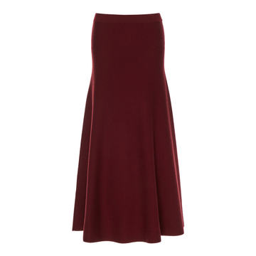 Freddie Wool-Blend A-Line Skirt