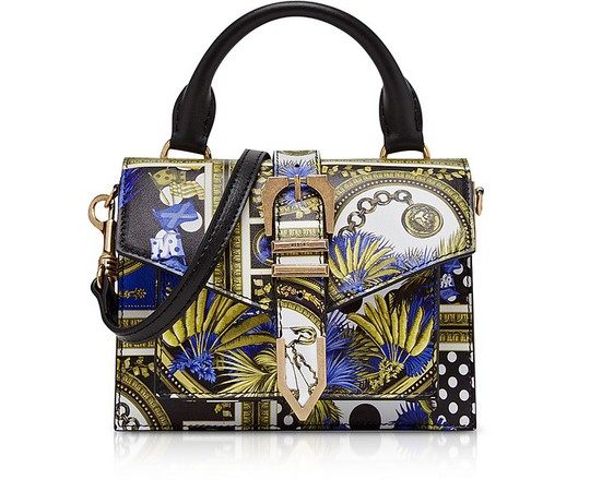 Heritage Border Print Iconic Buckle Satchel Bag展示图