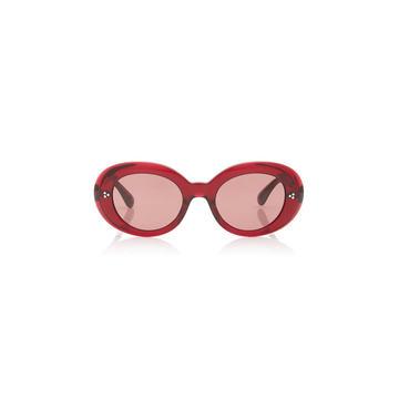 Erissa Round-Frame Acetate Sunglasses