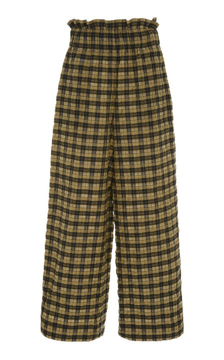 Charron Checked Wide-Leg Pants展示图