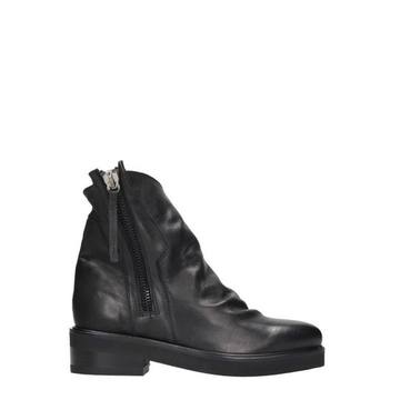 Cinzia Araia Black Leather Ankle Boots