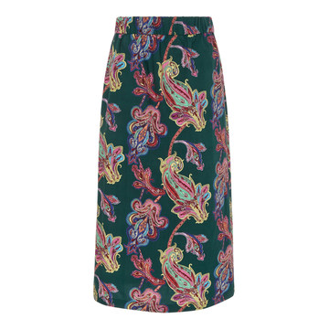 Floral Pull On Midi Skirt